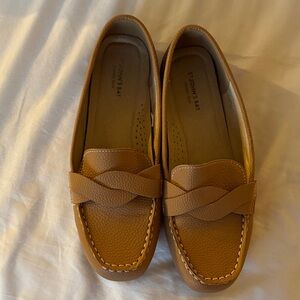 St. John's Bay Ladies Tan Slip-On Loafers